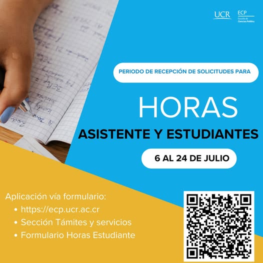 Horas Estudiante y Asistente II Ciclo 2026