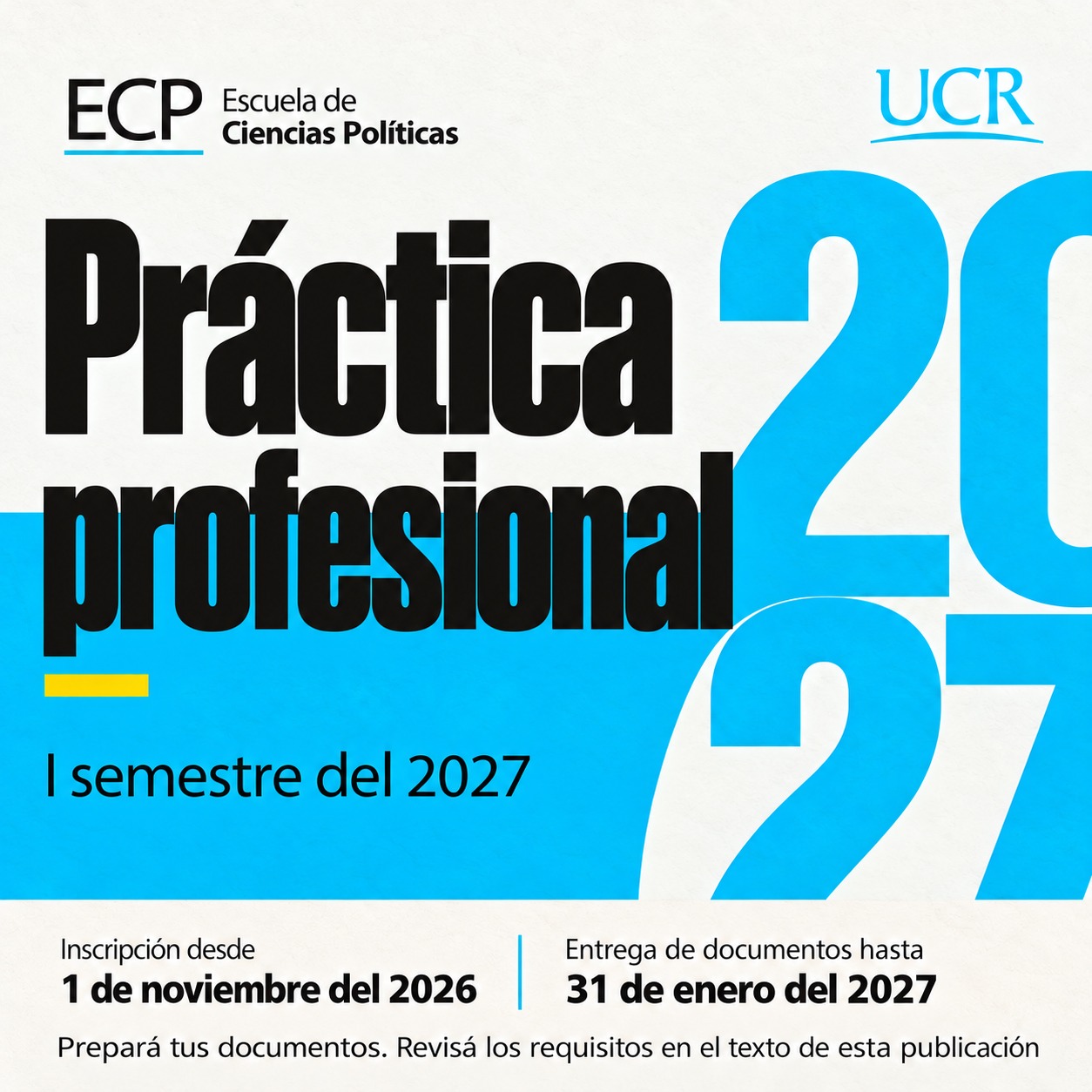 Información Práctica Profesional I Semestre 2027
