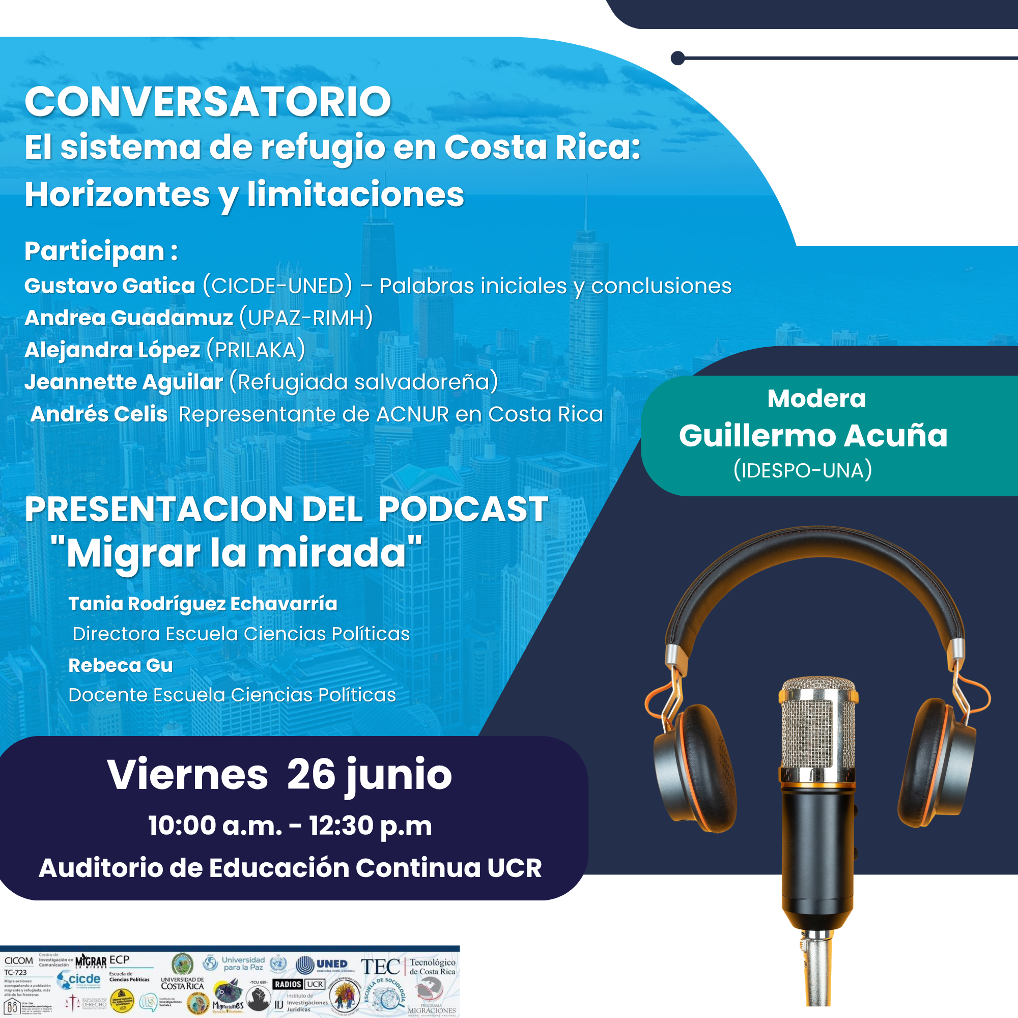 Conversatorio: El sistema de refugio en Costa Rica: Horizontes y limitaciones