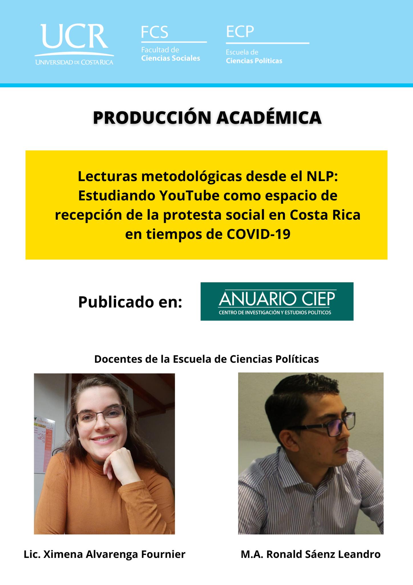 Producción académica Alvarenga y Saenz