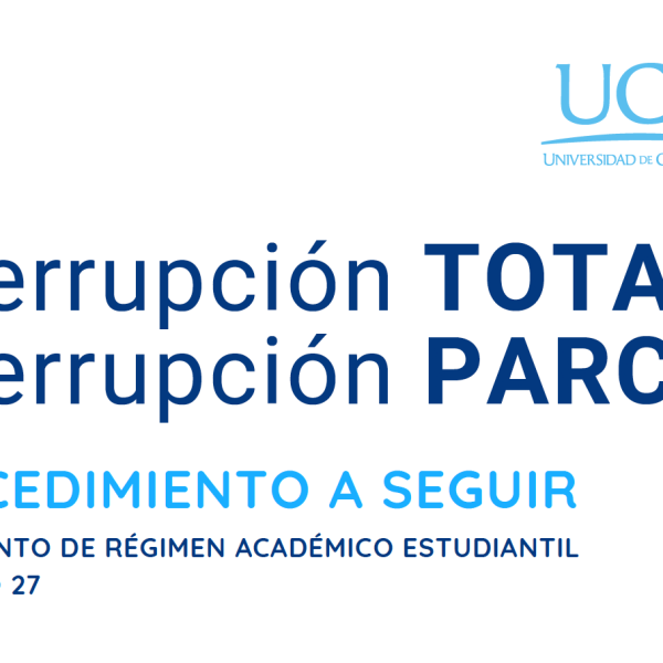 Información: Interrupción de Estudios. 